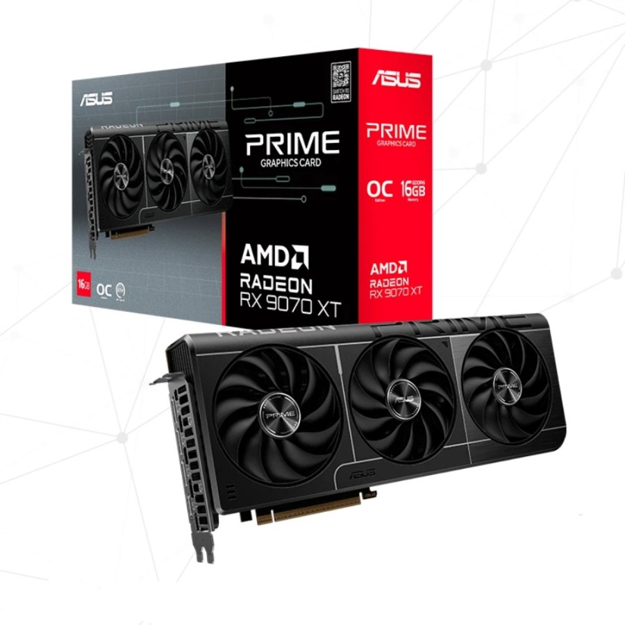 Tarjeta de video ASUS PRIME-RX9070XT-O16G, 16 GB GDDR6, PCI-E 5.0